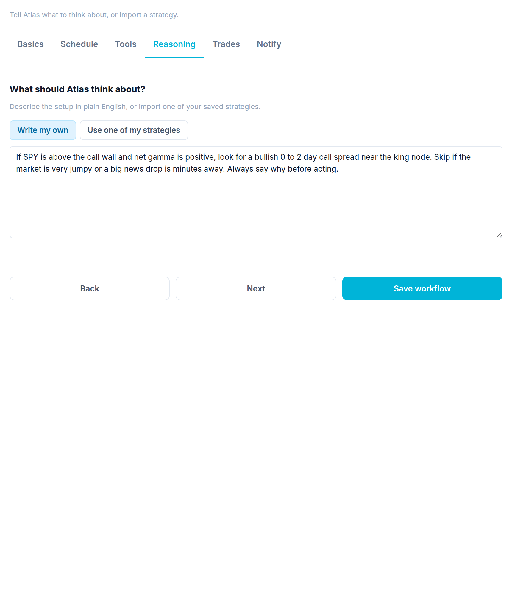 The Reasoning step: your rules, a strategy, and how hard it thinks The Reasoning step: your rules, a strategy, and how hard it thinks